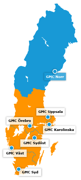 Karta över regionala GMC - GMC Norr